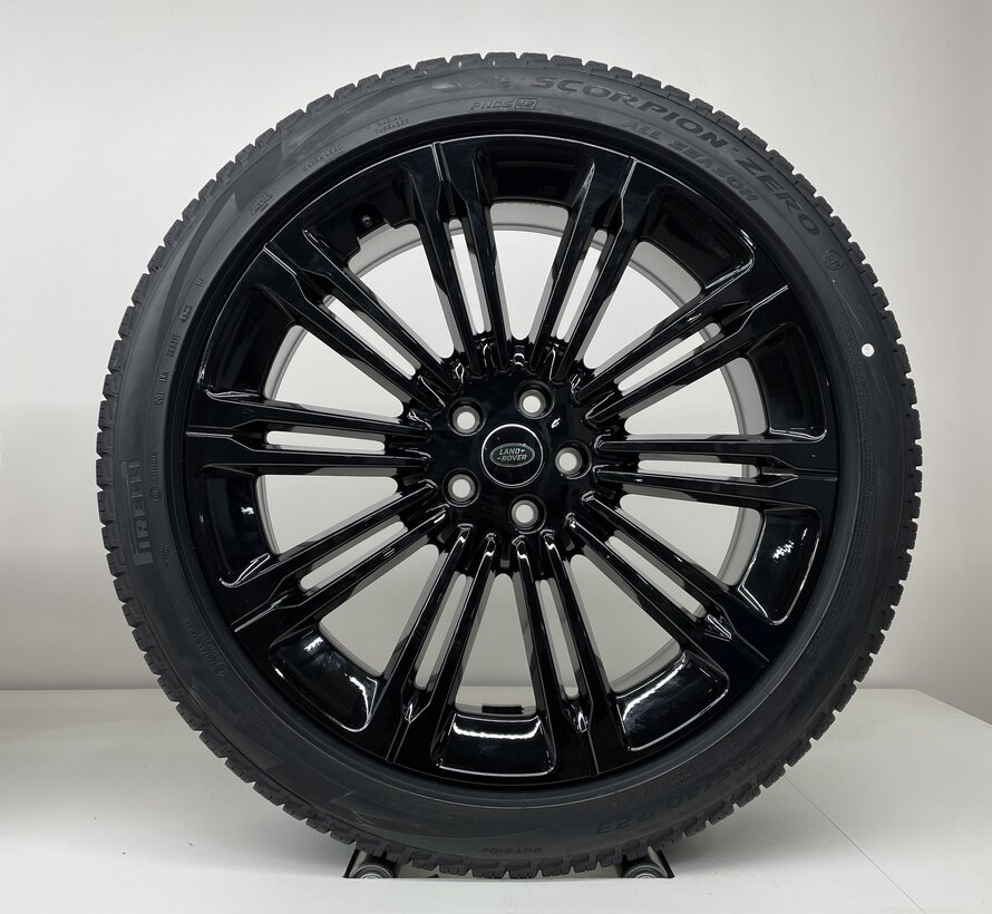 Land Rover Range Rover (sport) 23 inch black velgen STYLE 1075 + Zomerbanden NIEUW