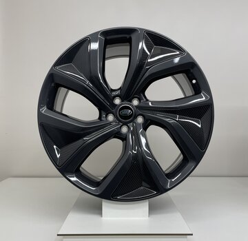 Land Rover Land Rover Range Rover Sport velgen Style 5128 gesmeed, Dark Grey Gloss met inzetten in Carbon Fibre