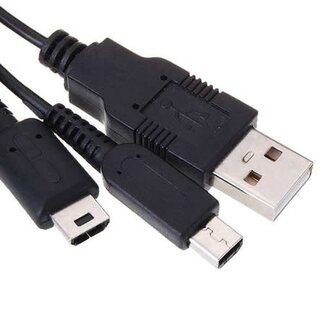 2 in 1 USB Oplader voor 2DS / 3DS XL / DSi XL / DSLite