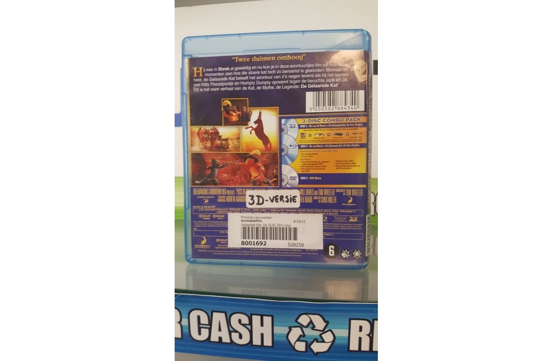 De gelaarsde kat blu-ray