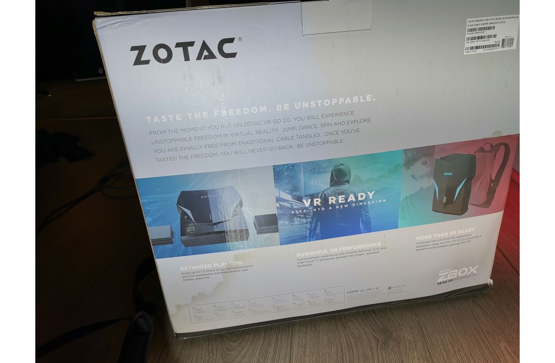 VR GO 2.0 with Windows 10 4 accu's inc doos