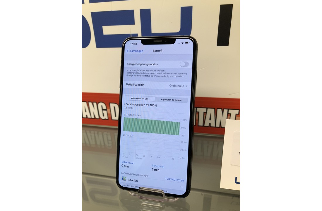 Apple iPhone Xs Max 64GB - Nieuwe Batterij blijft staan op onderhoud (6209)