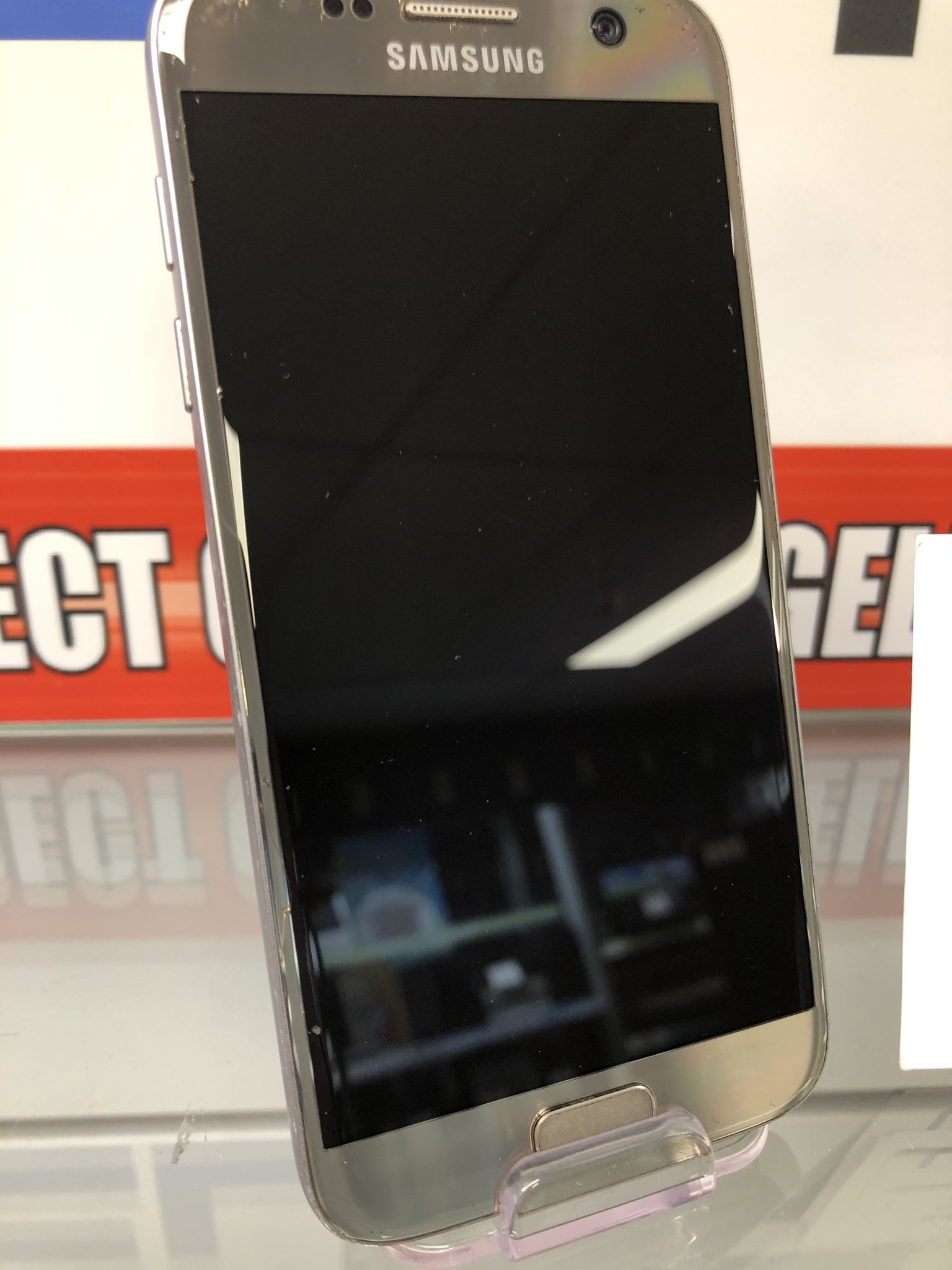 Samsung Galaxy s7 Goud/zwart Nieuw scherm