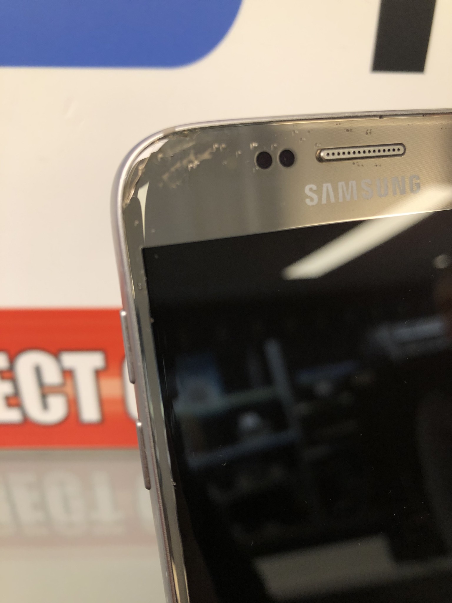 Samsung Galaxy s7 Goud/zwart Nieuw scherm