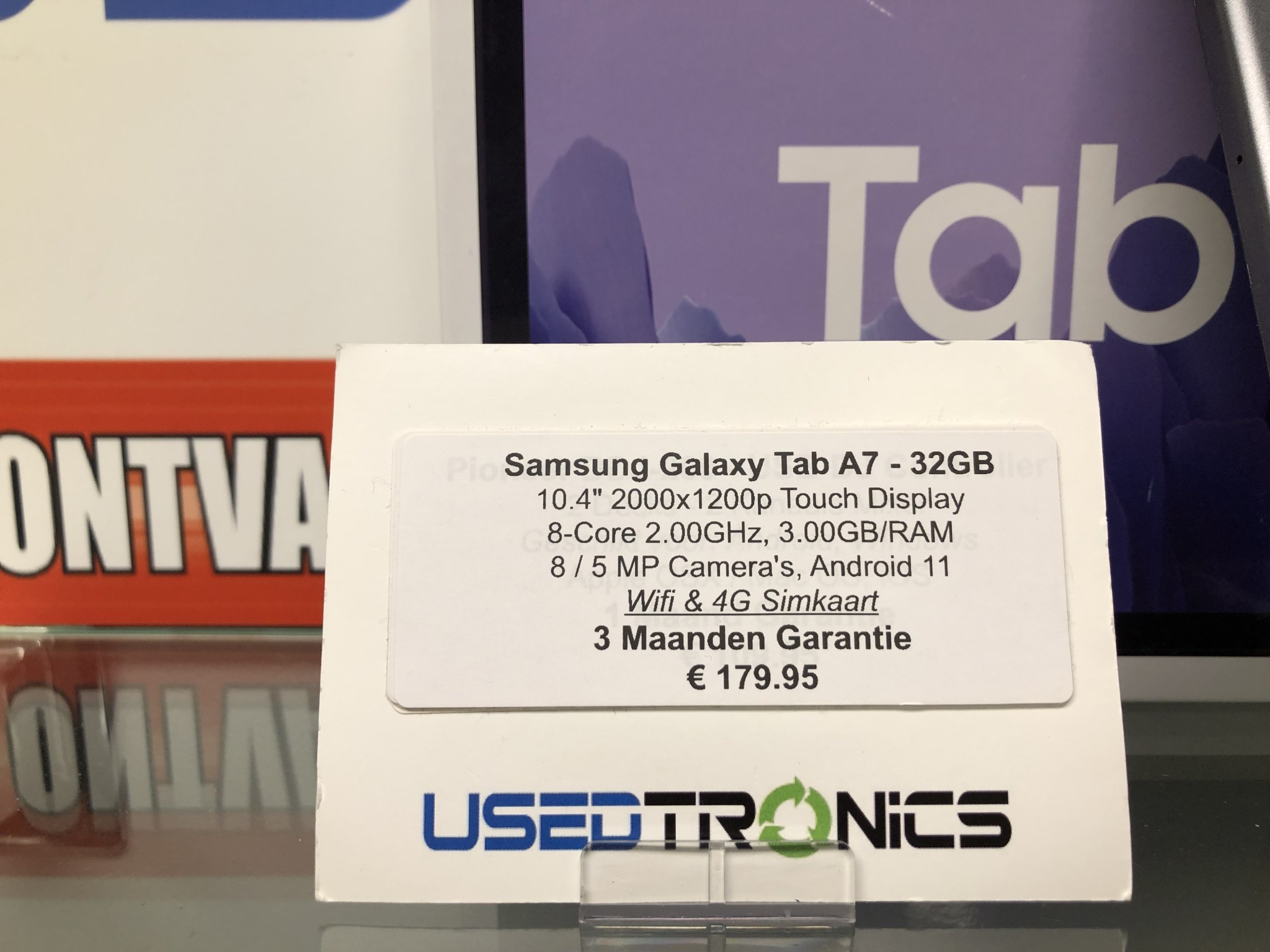 Samsung Galaxy Tab A7 - Wifi & 4G/Simkaart (7075)
