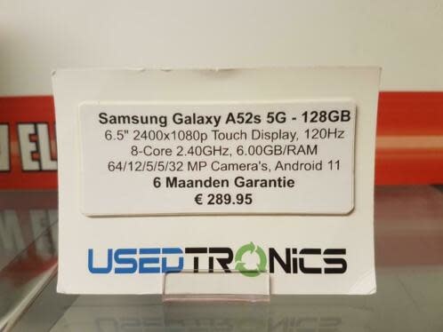 Samsung Galaxy A52s 5G - 128GB (6949)