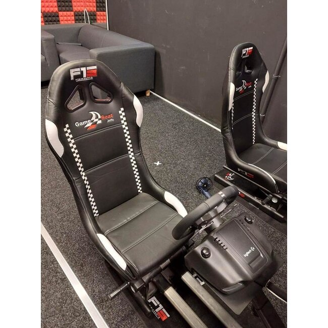 Logitech G29 - Driving Force Racestuur & GameSeat Pro Series - F1/Rally/Racestoel - Blauw - Geschikt voor racestuur - Gaming stoel - Gaming/Rally/Racestoel (7876)