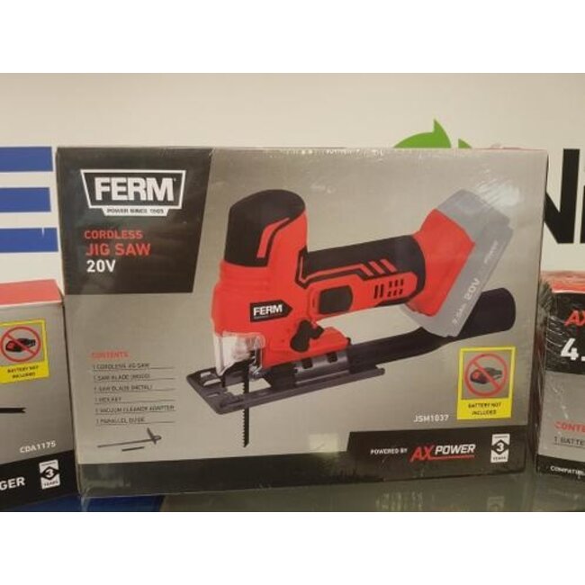 Ferm JSM1033 decoupeerzaag Incl. Accu & Lader