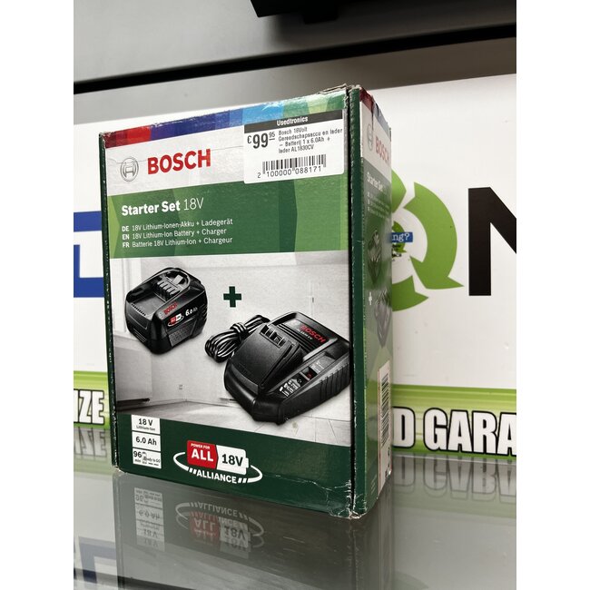 Bosch Bosch 18Volt Gereedschapsaccu en lader - Batterij 1 x 6.0Ah + lader AL1830CV