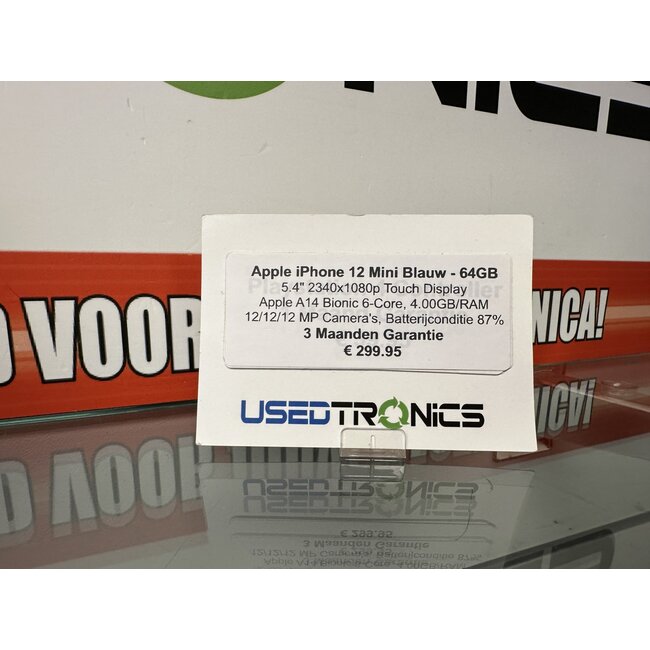 Apple Apple iPhone 12 Mini Blauw - 64GB (10324) Batterijconditie 83%