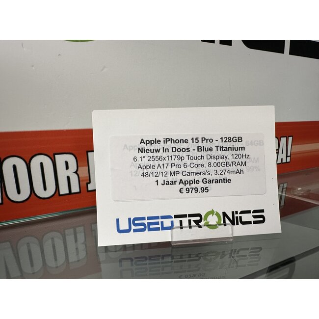 Apple Apple iPhone 15 Pro Blue Titanium - 128GB (10342)