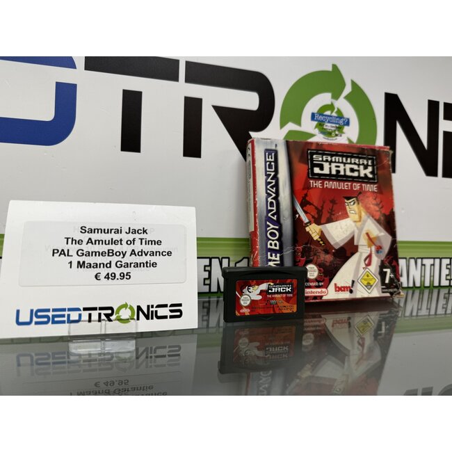 Nintendo Samurai Jack The Amulet of Time PAL GameBoy Advance