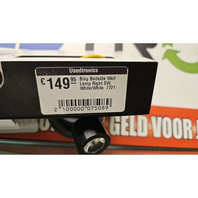 Biny Bedside Wall Lamp Right SW, White/White  7721