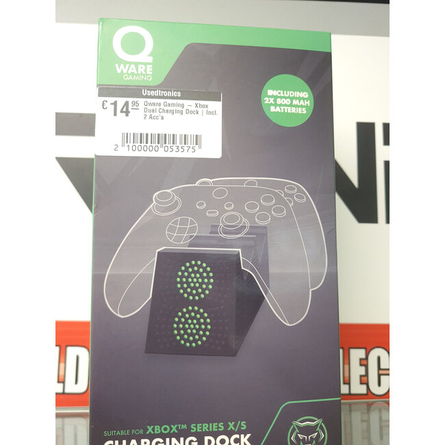 Xbox Qware Gaming - Xbox Dual Charging Dock | Incl. 2 Acc's