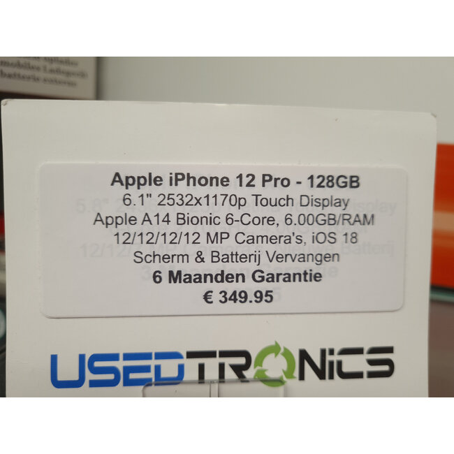 Apple Apple iPhone 12 Pro 128GB (10833) Scherm & Batterij Vervangen