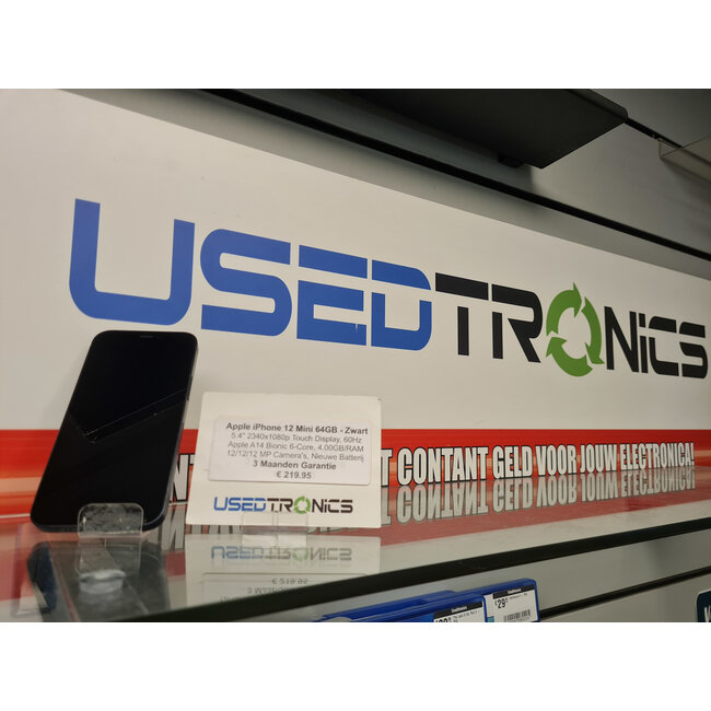 Apple Apple iPhone 12 Mini 64GB - Zwart (11500)