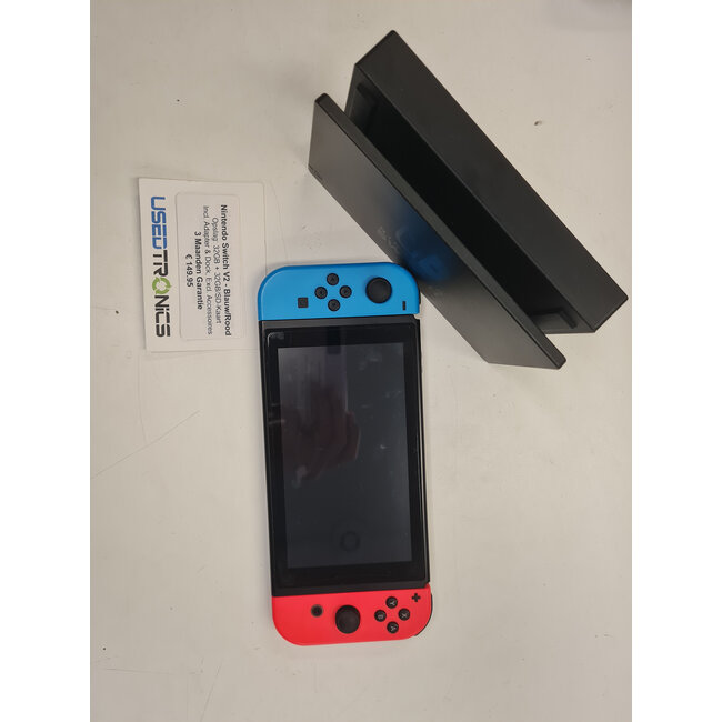 Nintendo Nintendo Switch V2 Rood/Blauw ( 11743 Compleet)