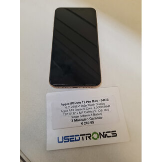 Apple Apple iPhone 11 Pro Max - 64GB (11398) Nieuw Scherm & Batterij