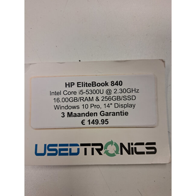 HP HP EliteBook 840 | Intel Core i5-5300U & 16.00GB/RAM (17782)