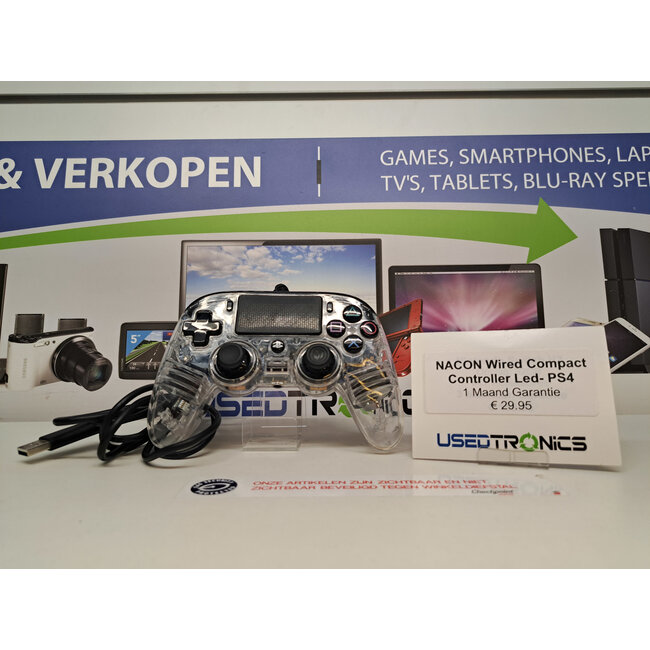 NACON Wired Compact Controller Led-blauw PS4