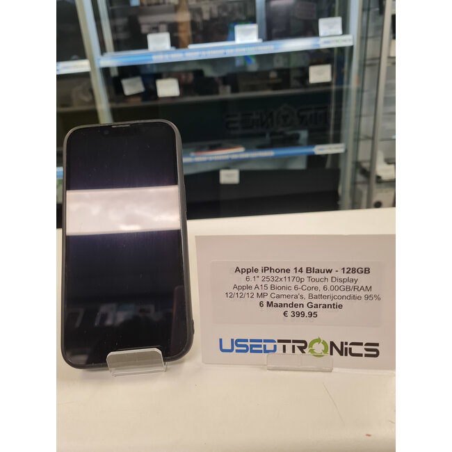 Apple Apple iPhone 14 Blauw - 128GB (11847) Batterijconditie 95%
