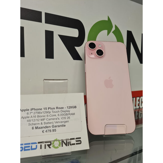 Apple Apple iPhone 15 Plus Roze - 128GB (12299)