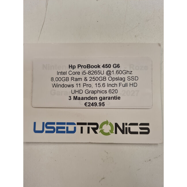 HP HP Probook 450 G6 (Intel Core i5-8th Gen | 8GB/RAM | 256GB/SSD