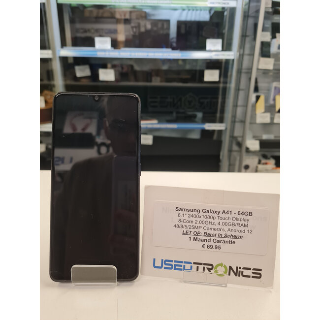 Samsung Samsung Galaxy A41 - 64GB (11891) Barst In Scherm