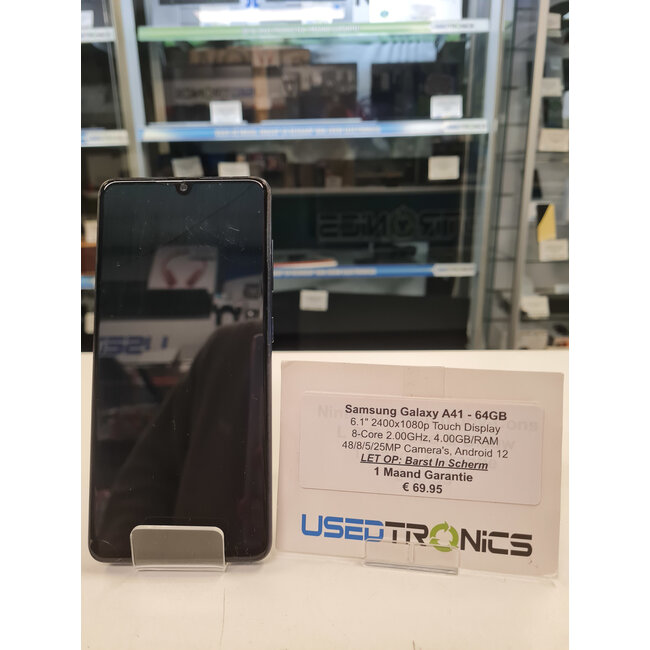 Samsung Samsung Galaxy A41 - 64GB (11891) Barst In Scherm