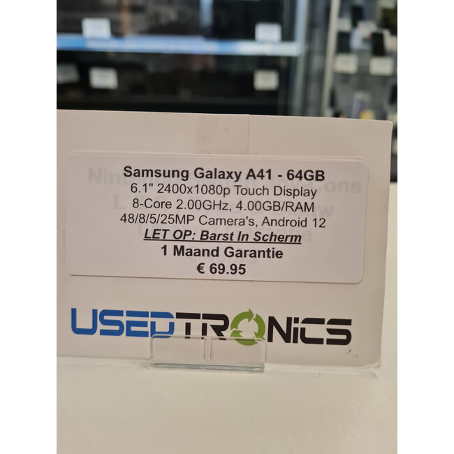 Samsung Samsung Galaxy A41 - 64GB (11891) Barst In Scherm