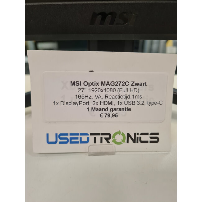 MSI MSI Optix MAG272C Zwart (11916)