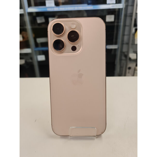 Apple Apple iPhone 16 Pro 128GB (11888) Dessert Titanium | Batterijconditie 99% | Cycli: 225 | Dode Pixel In Scherm