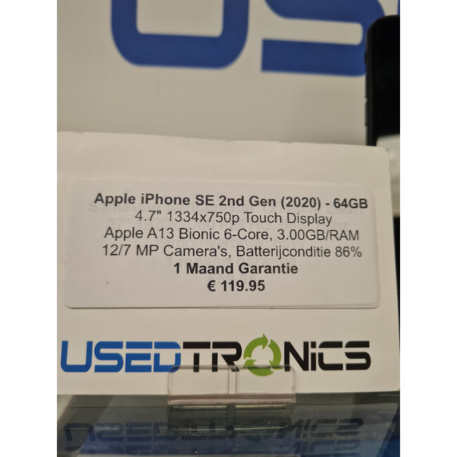 Apple Apple iPhone SE 2nd Gen 2020 - 64GB   11833