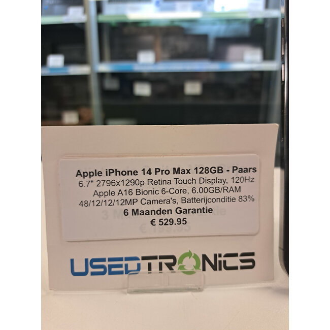 Apple Apple iPhone 14 Pro Max 128GB - Paars (12232)
