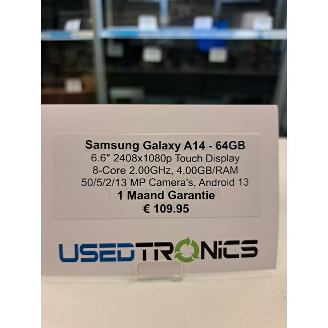 Samsung Samsung Galaxy A14 - 128GB | Zwart 11977