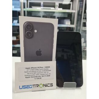 iPhone Apple iPhone 16 Plus 128GB (12018) Apple Garantie t/m: 4-11-2026
