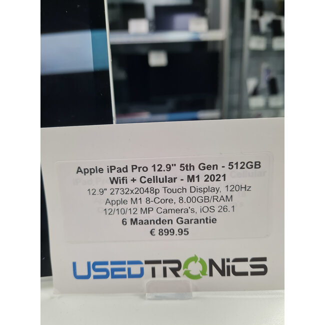 Apple Apple iPad Pro 12.9" 5th Gen - 512GB [wifi + cellular (12032)