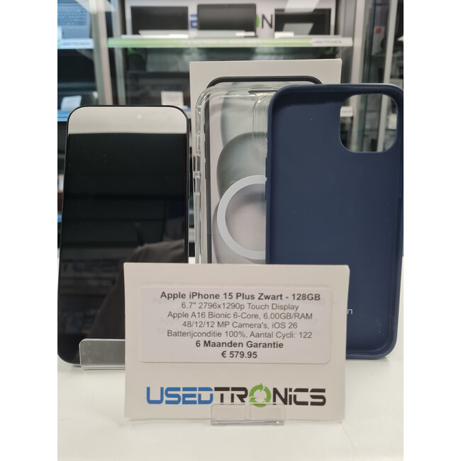 Apple Apple iPhone 15 Plus Zwart - 128GB (12040)