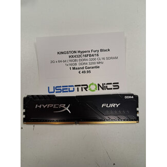 HyperX KINGSTON Hyperx Fury Black HX432C16FB4/16 (12078)