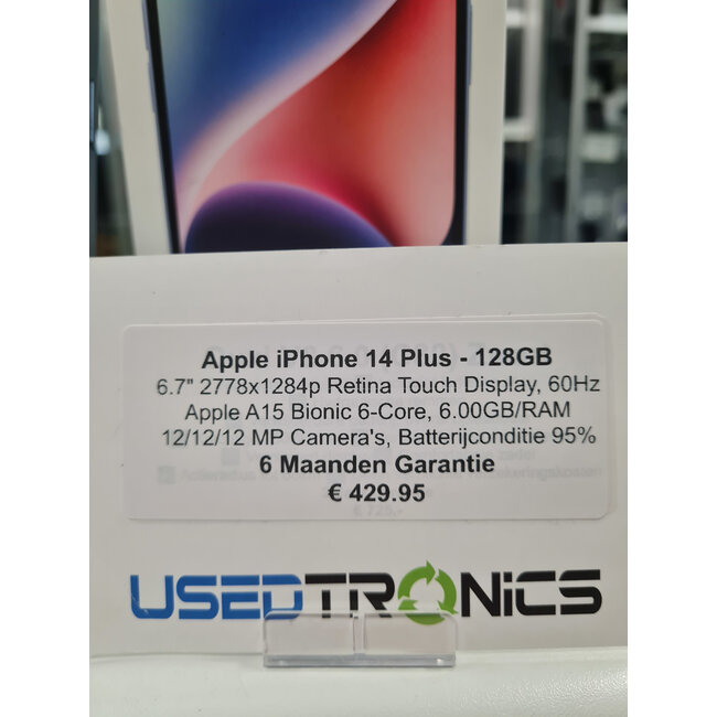 Apple Apple iPhone 14 Plus - 128GB (12057) Batterijconditie 95%