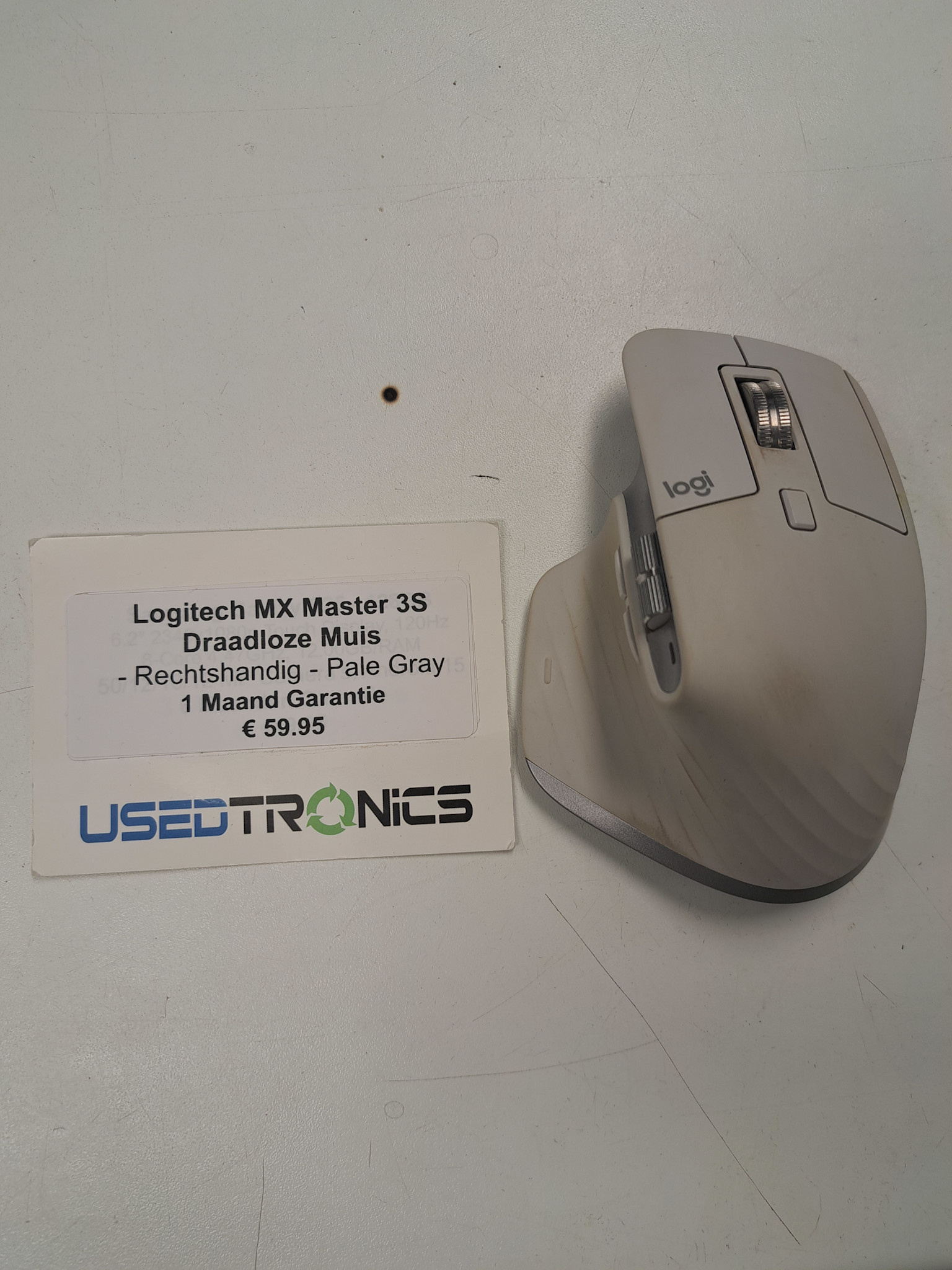 Logitech MX Master 3S – Draadloze Muis Met 8K DPI, Supersnel Scrollen, Stille Klikken, Bluetooth, Ergonomisch, Voor Windows, Linux, Chrome, Grafiet