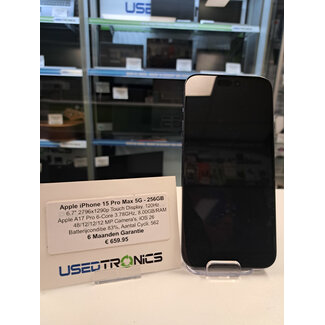 Apple Apple iPhone 15 Pro Max 256GB - Blauw (12208) Batterijconditie 83%