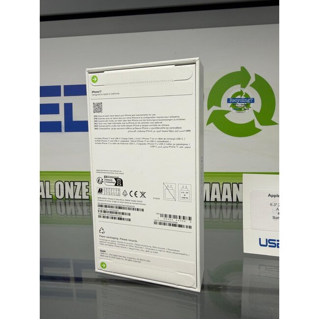 Apple Apple iPhone 17 Mist Blue - 256GB (12352) Nieuw Geseald In Doos