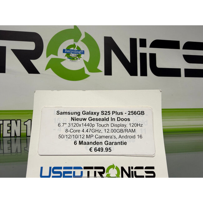Samsung Samsung Galaxy S25 Plus 256GB (12291) Nieuw Geseald In Doos