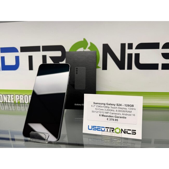 Samsung Samsung Galaxy S24 - 128GB (12397) Batterijconditie 100%, Aantal Cyclus: 117