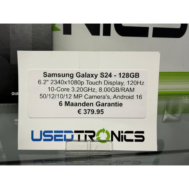 Samsung Samsung Galaxy S24 - 128GB (12397) Batterijconditie 100%, Aantal Cyclus: 117