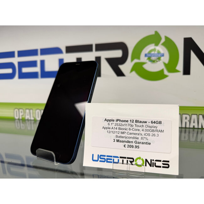 Apple Apple iPhone 12 Blauw - 64GB (12542)