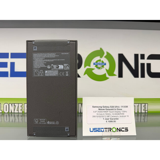 Samsung Samsung Galaxy S26 Ultra - 512GB (12590) Nieuw Geseald In Doos