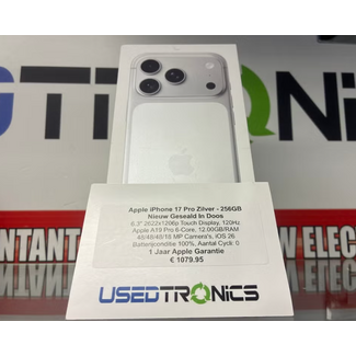 Apple Apple iPhone 17 Pro Silver - 256GB (13295) Nieuw Geseald In Doos