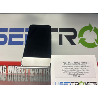 Apple Apple iPhone 16 Plus - 128GB (13274) Achterkant kapot